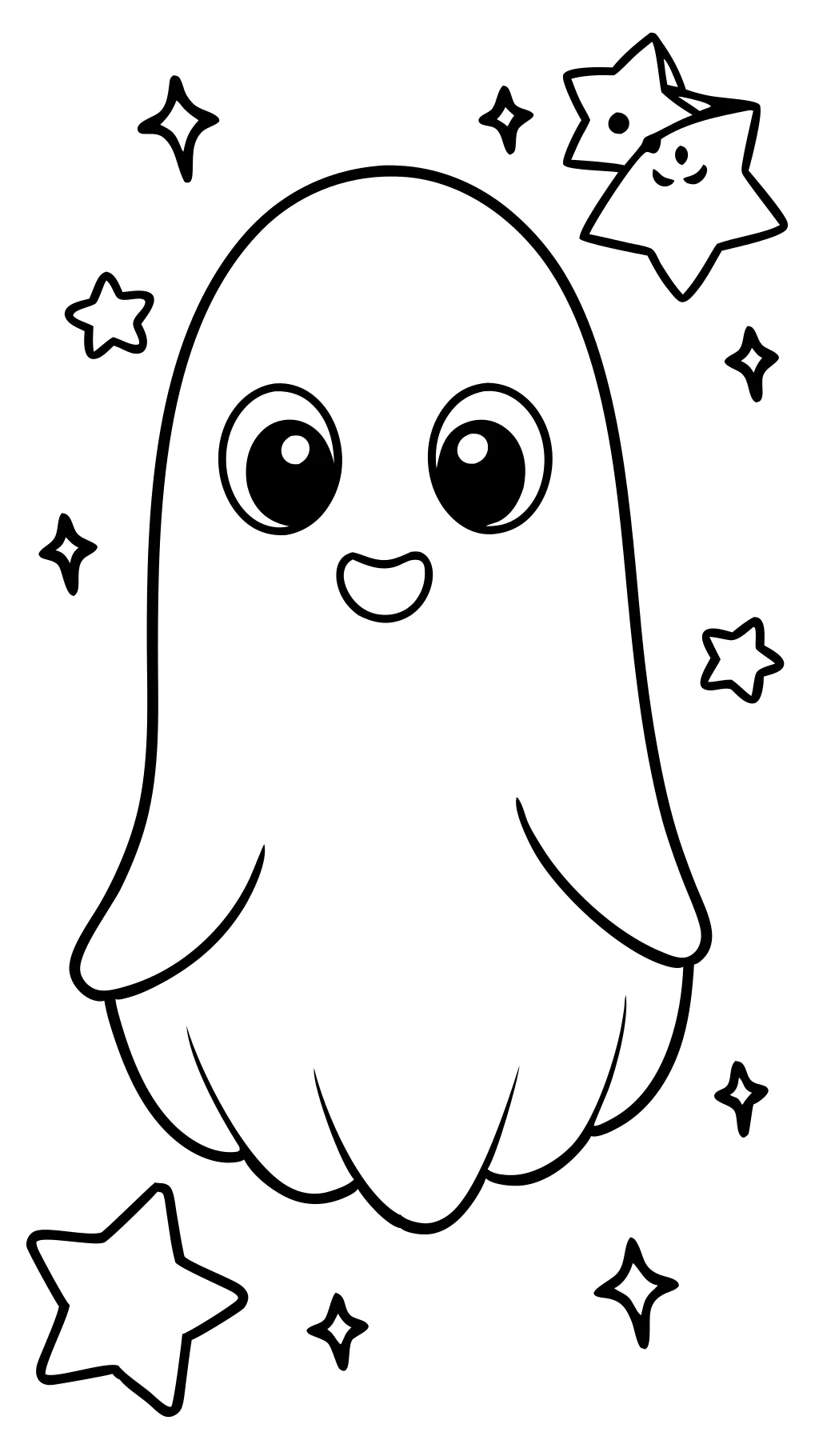 cute ghost coloring pages